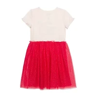 Little & Big Kid Girls Short Sleeve Hello Kitty A-Line Dress