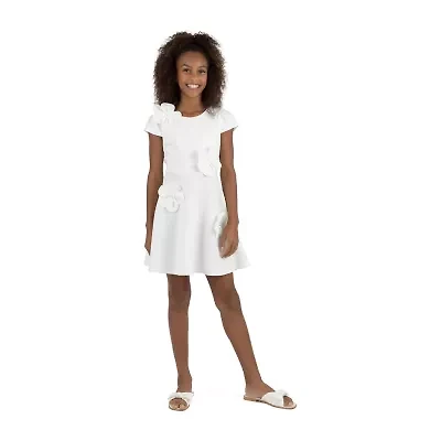 Speechless Big Kid Girls Short Sleeve A-Line Dress