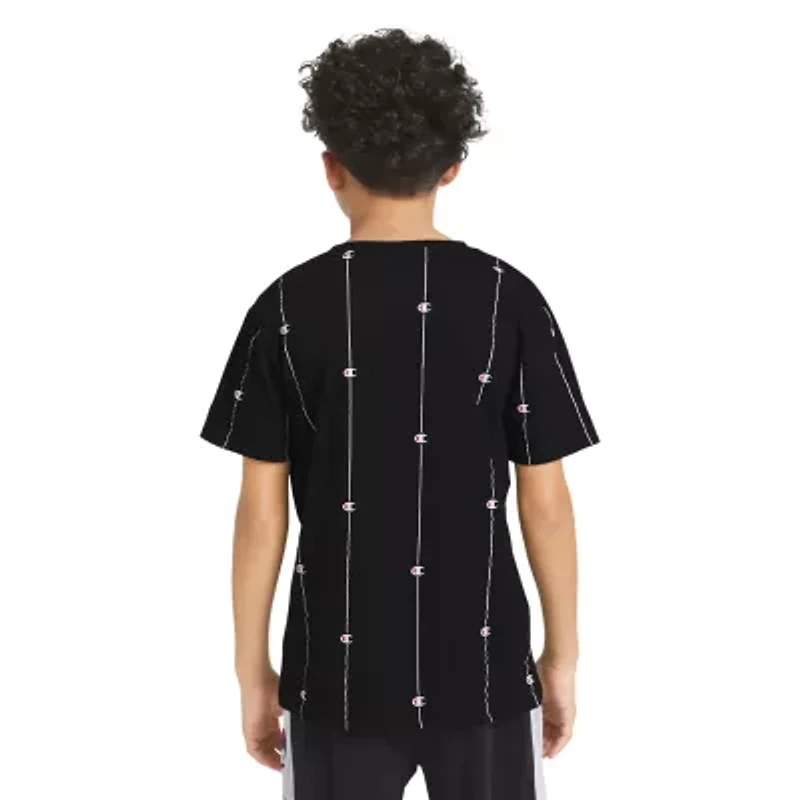 Champion Big Kid Boys Round Neck Short Sleeve Regular Fit Graphic T-Shirt