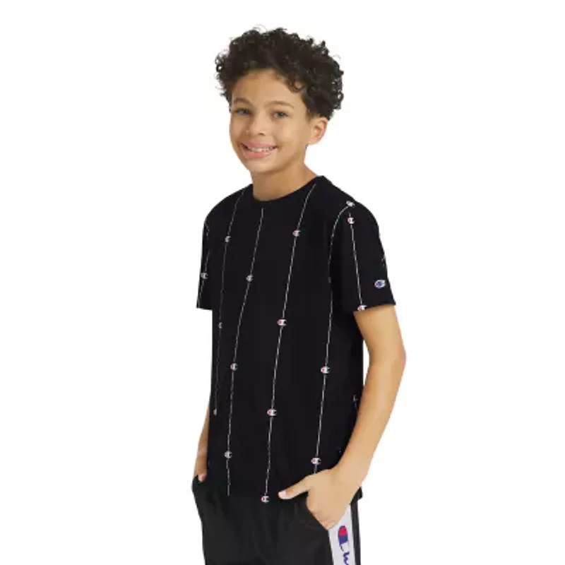Champion Big Kid Boys Round Neck Short Sleeve Regular Fit Graphic T-Shirt