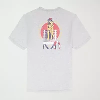 IZOD Saltwater Mens Crew Neck Short Sleeve Classic Fit Big and Tall Graphic T-Shirt