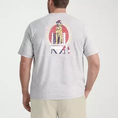 IZOD Saltwater Mens Crew Neck Short Sleeve Classic Fit Big and Tall Graphic T-Shirt