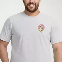 IZOD Saltwater Mens Crew Neck Short Sleeve Classic Fit Big and Tall Graphic T-Shirt