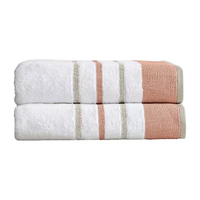 Luxury Cotton 2 Pc Decorative Bath Sheet Set