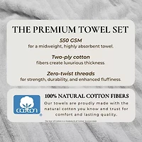 Linery Solid Cotton Ribbed Textured 2-pc. Bath Sheet