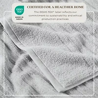 Linery Solid Cotton Ribbed Textured 2-pc. Bath Sheet
