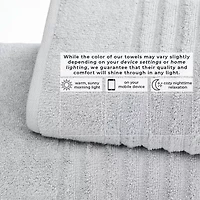 Linery Solid Cotton Ribbed Textured 2-pc. Bath Sheet
