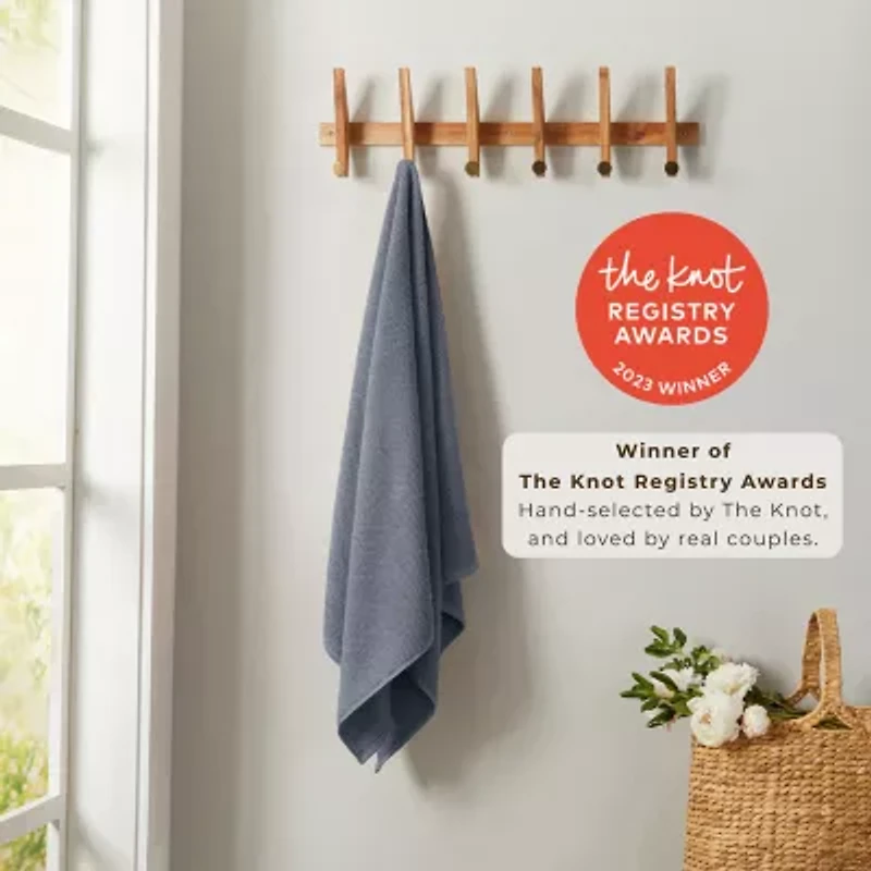 Linery Solid Cotton Textured Quick Dry Washcloth