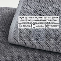 Linery Solid Cotton Textured Quick Dry Washcloth