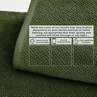 Linery Solid Cotton Textured Quick Dry Washcloth