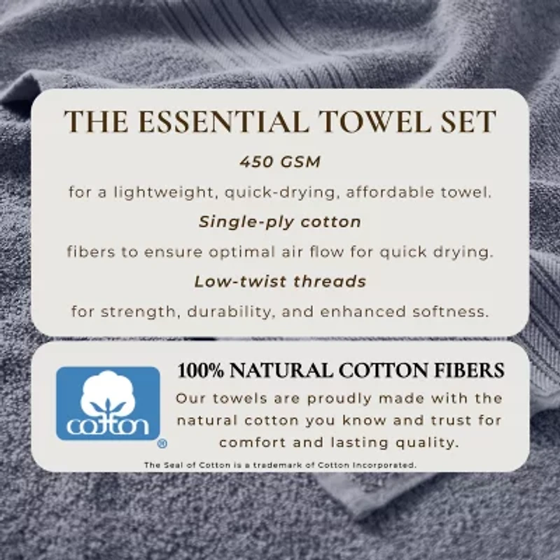 Linery Linery Cotton Everyday 6 Pc 6-pc. Hand Towel