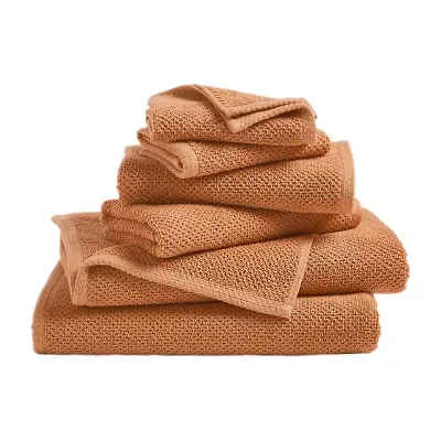 Linery Cotton Quick-Dry Loop Textured 6 Pc Towel Set