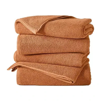 Linery Cotton Quick-Dry Loop Textured 4 Pc Bath Towels