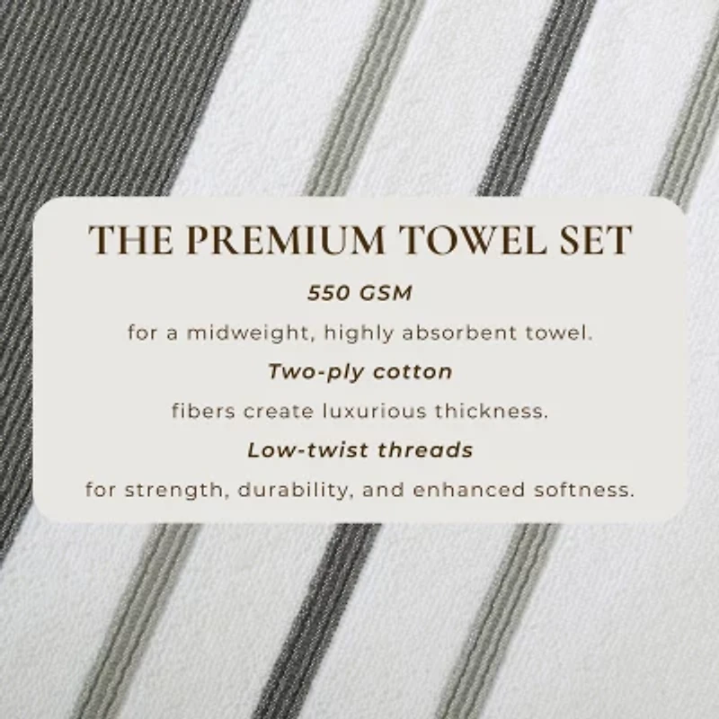 Luxury Cotton 6 Pc Decorative Towel Set