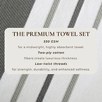 Luxury Cotton 6 Pc Decorative Towel Set