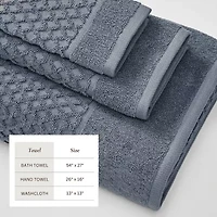 Linery Cotton Quick-Dry Textured 6 Pc Towel Set