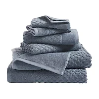 Linery Cotton Quick-Dry Textured 6 Pc Towel Set