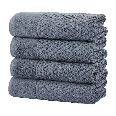 Linery Cotton Quick-Dry Textured 4 Pc Bath Towels
