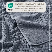 Linery Cotton Quick-Dry Textured 4 Pc Bath Towels