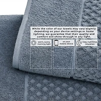 Linery Cotton Quick-Dry Textured 4 Pc Bath Towels