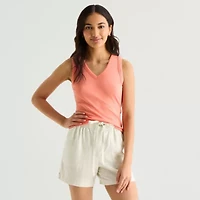 a.n.a Womens V Neck Sleeveless Tank Top