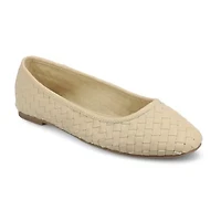 Journee Collection Savannah Womens Almond Closed Toe Ballet Flats