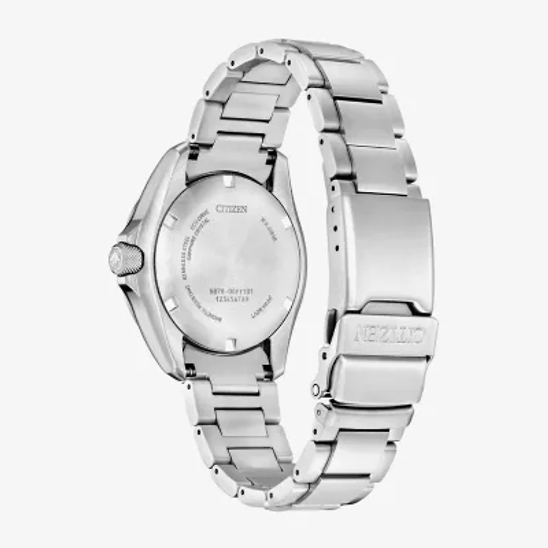 Citizen Land Mens Silver Tone Stainless Steel Bracelet Watch Bj7150-50w