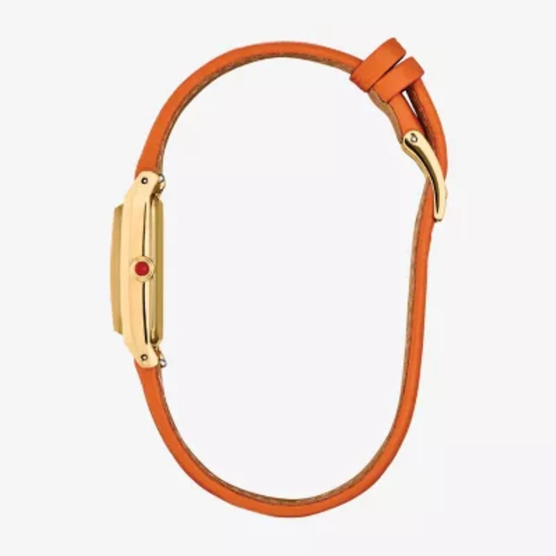 Citizen Classic Eco Womens Orange Leather Strap Watch Eg7122-04a