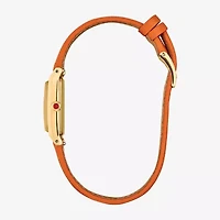 Citizen Classic Eco Womens Orange Leather Strap Watch Eg7122-04a
