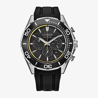 Citizen Sport Luxury Mens Chronograph Black Strap Watch Ca4730-08e