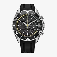 Citizen Sport Luxury Mens Chronograph Black Strap Watch Ca4730-08e
