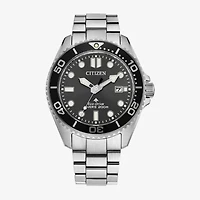Citizen Sea Eco Mens Silver Tone Stainless Steel Bracelet Watch Bn0261-51e