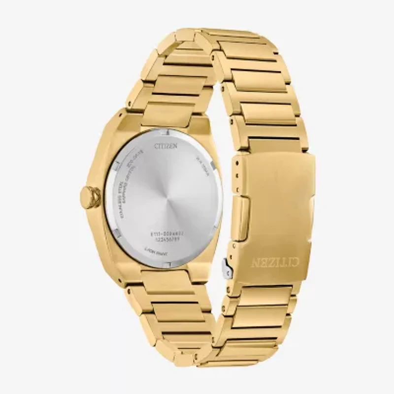 Citizen Sport Luxury Mens Gold Tone Stainless Steel Bracelet Watch Bm7662-59l