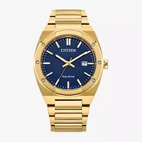 Citizen Sport Luxury Mens Gold Tone Stainless Steel Bracelet Watch Bm7662-59l