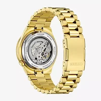 Citizen Sport Luxury Auto Mens Automatic Gold Tone Stainless Steel Bracelet Watch Nj0232-53x