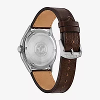 Citizen Sport Casual Mens Brown Leather Strap Watch Aw1890-19b
