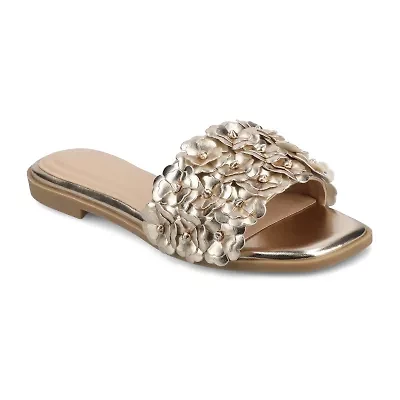 Journee Collection Womens Azalea Flat Sandals