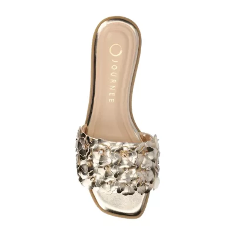 Journee Collection Womens Azalea Flat Sandals