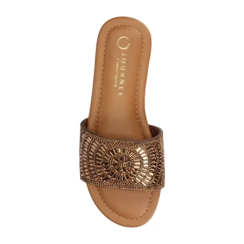 Journee Collection Womens Maria Flat Sandals