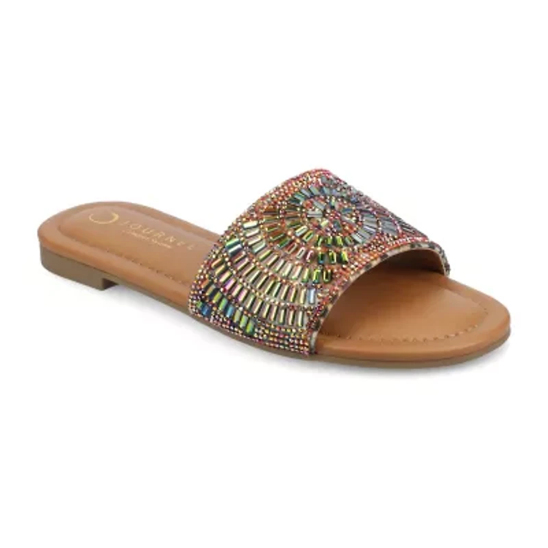 Journee Collection Womens Maria Flat Sandals