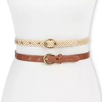 JS Jessica Simpson Web Center 2-pc. Womens Belt