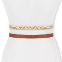 JS Jessica Simpson Web Center 2-pc. Womens Belt