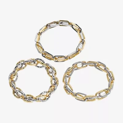 Bold Elements Womens 3-pc. Bracelet Set