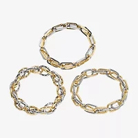 Bold Elements Womens 3-pc. Bracelet Set