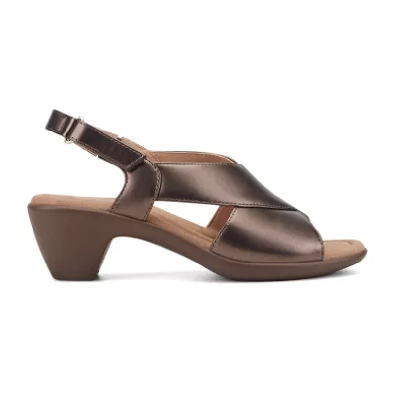 Easy Spirit Womens Charlene Heeled Sandals