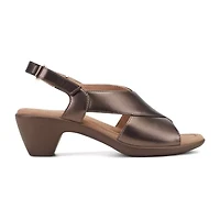 Easy Spirit Womens Charlene Heeled Sandals
