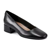 Easy Spirit Jain Womens Square Closed Toe Block Heel Pumps