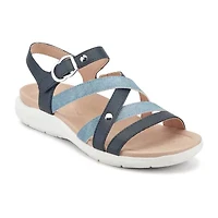 Easy Spirit Womens Wayan Adjustable Strap Flat Sandals