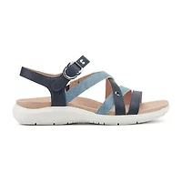 Easy Spirit Womens Wayan Adjustable Strap Flat Sandals