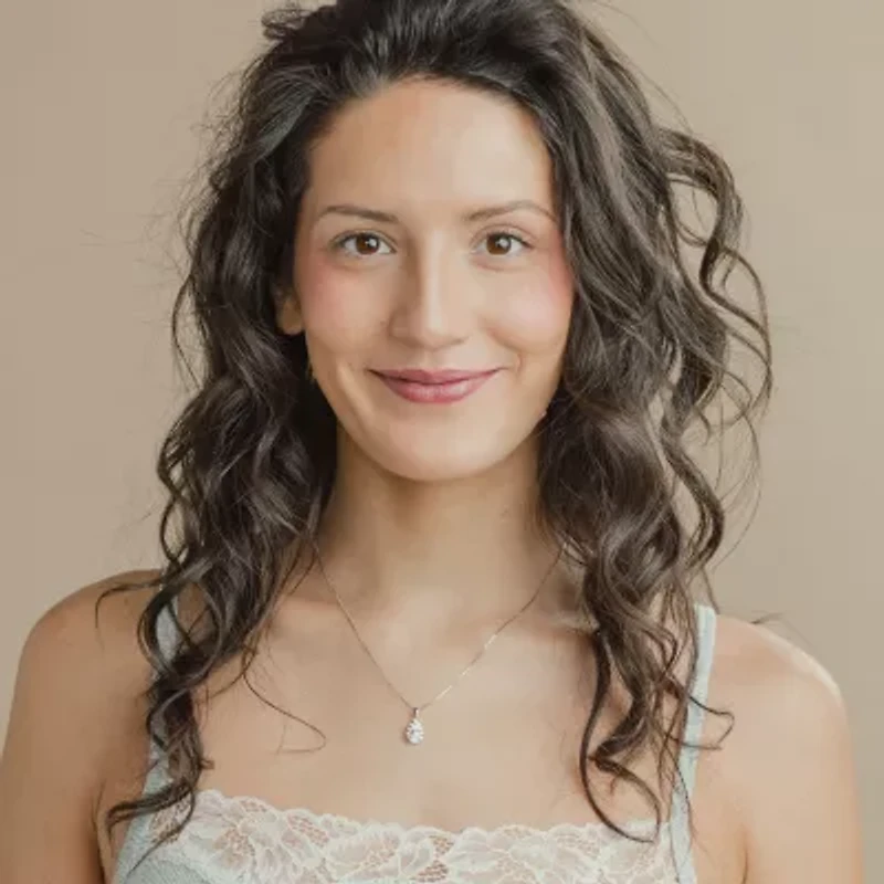 F / Vs2) Womens CT. T.W. Lab Grown White Diamond 10K Gold Pear 18 Inch Pendant Necklace